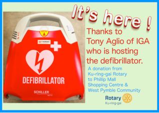 Photo of defibrillator