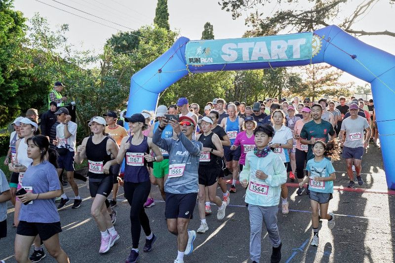 start of 10 Km run