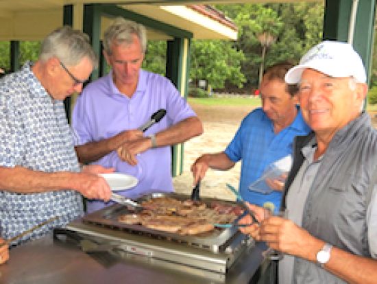 club bbq at Akuna Bay