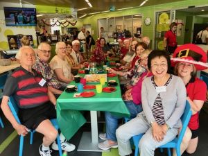 Group enjoying birthday