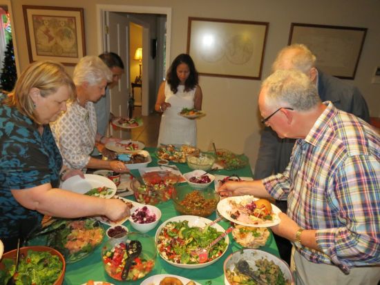 Mealtime at Xmas function